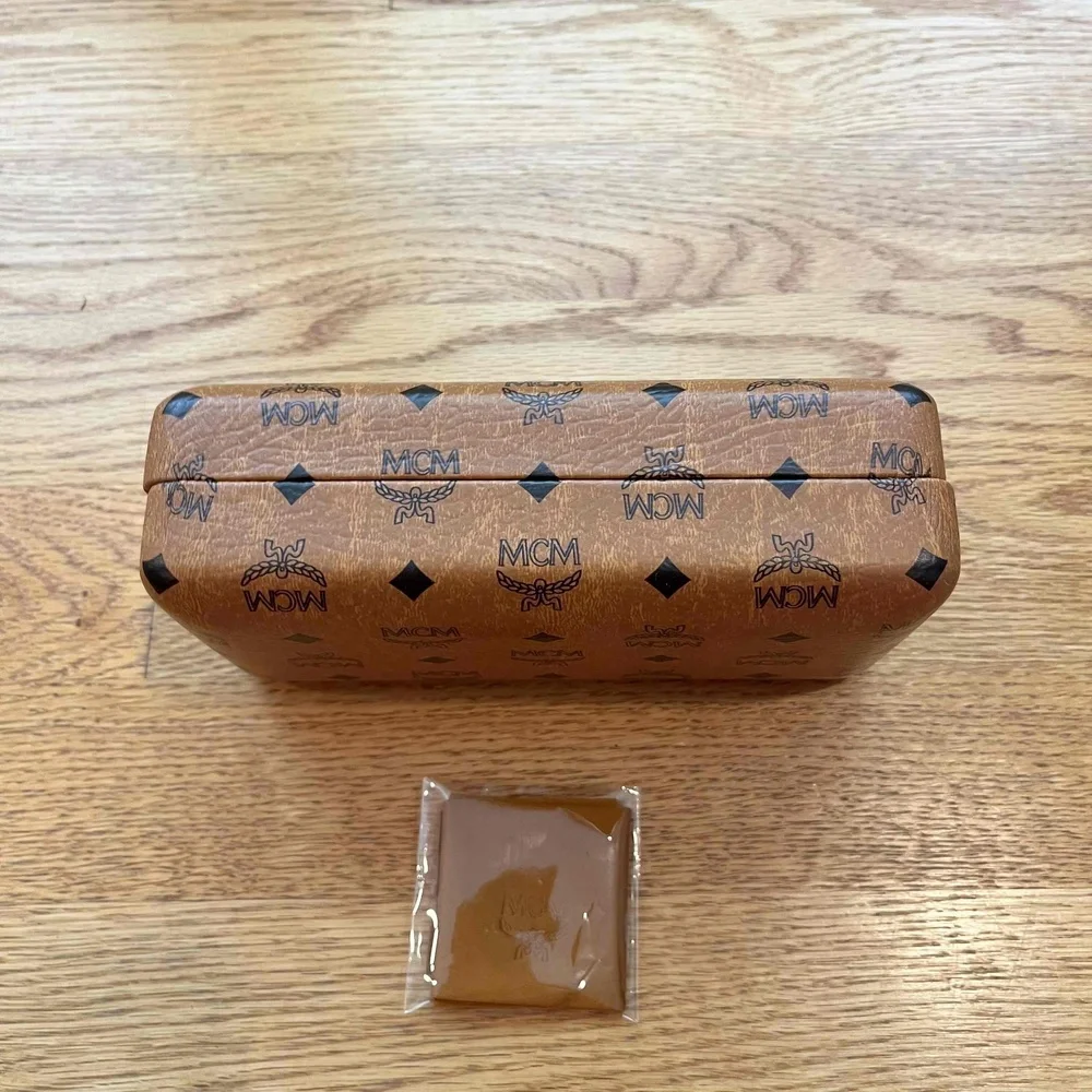 MCM Cognac Brown Sunglasses Case with New‎ Cloth Accessory Glasses One Size